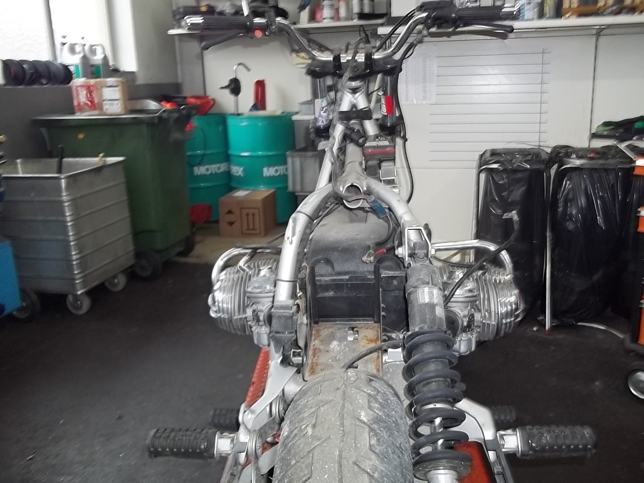Motorrad blau 2