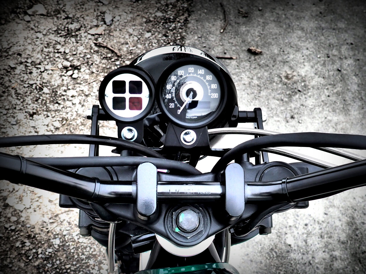 Motorrad blau 6